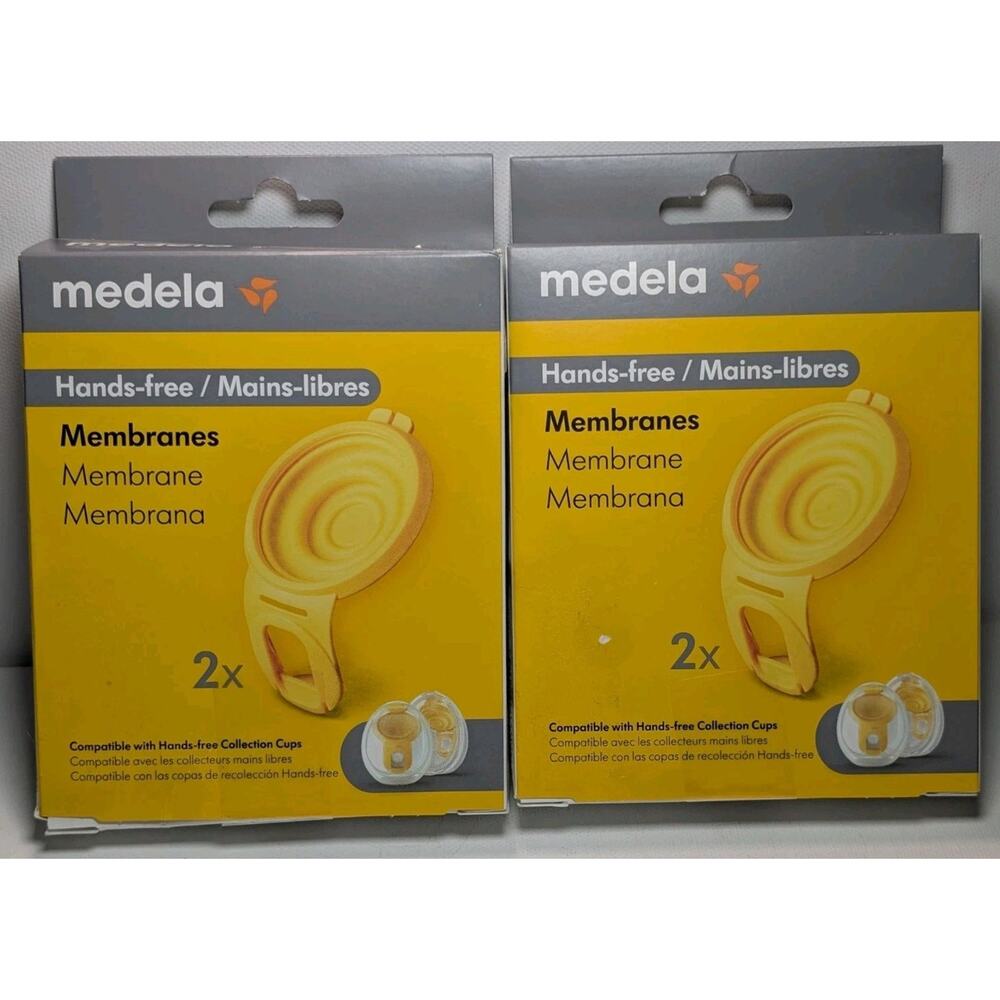 Medela Hands-Free Membranes Lot of 2 Boxes Genuine New Replacement Parts 4 Total